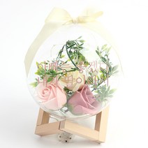 파티해 조화 DIY 플라워 용돈 선물세트 대, 장미(조화), 아빠딸(스티커)