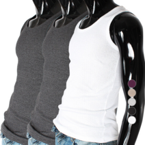 유투 남성용 골지 나시 3p