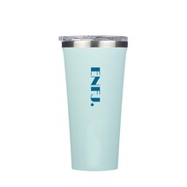 콕시클 MBTI 이중 진공 보온 보냉 스텐 텀블러 ENFJ 언변능숙형, 블루, 470ml