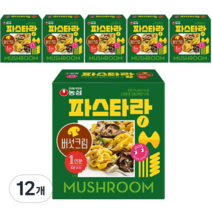 농심 파스타랑 버섯크림, 179g, 12개
