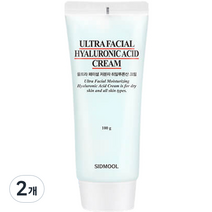 시드물 울트라페이셜 모이스처라이징 저분자 히알루론산 크림, 2개, 100g