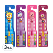 뽀로로 어린이 칫솔 세트 4p, 혼합색상, 4개입, 3세트