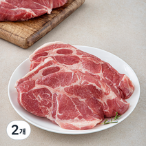 두툼한 고깃집 목살 멕시코산 (냉장), 1kg, 2개