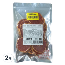 올내추럴 건조과일 자몽 원형컷, 80g, 2개