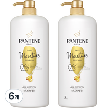 팬틴 데일리 모이스처 케어 샴푸 프루티플로럴향, 6개, 1200ml