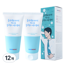 매너릭 폼클렌징 앤 쉐이빙폼 올인원, 120ml, 12개