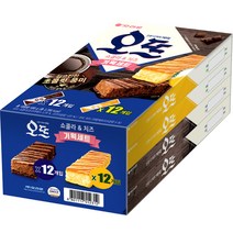 오리온 오뜨 과자케이크 세트 쇼콜라 6p x 2 + 치즈 6p x 2, 쇼콜라 2p + 치즈 2p, 1세트