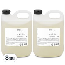 생활공작소 쌀뜨물 주방세제, 4L, 8개