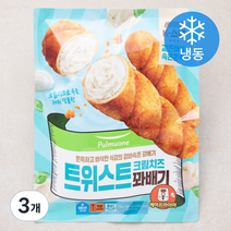 풀무원 트위스트 크림치즈 꽈배기 (냉동), 3개, 336g