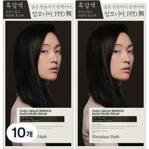 나드 아르간 에센스 새치 염색제, 흑갈색, 10개