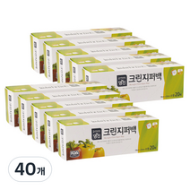 명진 크린지퍼백 소형 S 20매, 40개