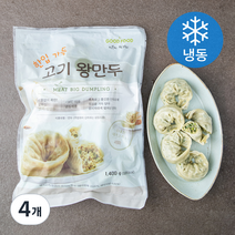 굿푸드 고기 왕만두 1 (냉동), 1400g, 4개