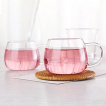 릴리 내열유리 티컵 170ml, 무색, 2개입