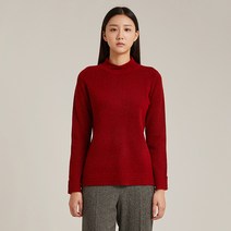 올리비아로렌 여성용 멜란지 반넥 니트 풀오버 VOBBLWWA351