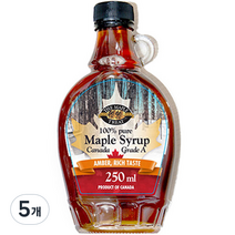 THE MAPLE TREAT CORPORATION 그레이트 메이플시럽, 5개, 250ml