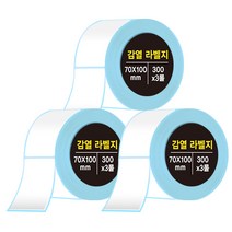 다다 감열라벨지 300매 70*100mm, 3롤