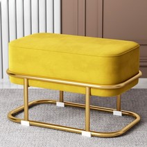 므뮤 벨벳 라이트 인테리어 스툴 의자, 스퀘어 D