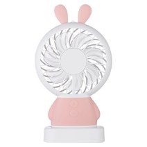 누아트 캐릭터 휴대용 선풍기, SMD-S5000R, 토끼(핑크)