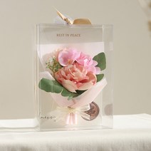 뷰티풀데코센스 미니 피어니 납골당 성묘 미니 꽃다발, 마브