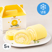 달롤 초당옥수수 크림 롤케이크 홀 (냉동), 345g, 5개