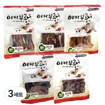 야아부르니 강아지 수제간식 A세트, 순한우허파, 돼지귀, 오리목뼈, 오리도가니, 오리날개, 3세트