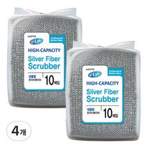 롯데이라이프 은사 수세미 대, 10매입, 4개