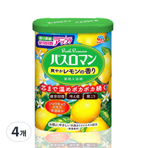 바스로망 입욕제 농축 레몬, 600g, 4개