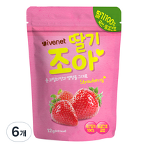 아이배냇 딸기 조아 과일칩, 12g, 6개입