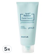 브라운랩 애시드 밸런스 대용량 페이셜 클렌징 폼, 300ml, 5개