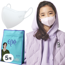 이비에더세로마스크 KF80 소형 흰색, 30개입, 5개, 화이트