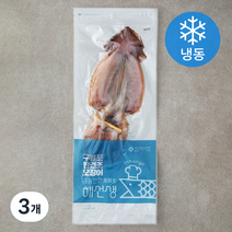 해선생 포항시 인증 구룡포 원양산 반건오징어 (냉동), 350g(5미), 3개