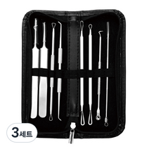 블랙헤드 압출기 8종 + 파우치, 혼합색상, 3세트