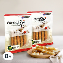 야아부르니 국내산 강아지 수제간식, 닭말이 맛, 8개