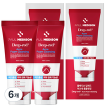 폴메디슨 딥레드 아크네 폼클렌징, 6개, 155ml