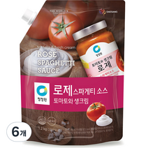 대상 청정원 로제 스파게티소스, 1.2kg, 6개