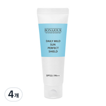 보나쥬르 데일리 마일드 썬 퍼펙트 쉴드, 35ml, 4개