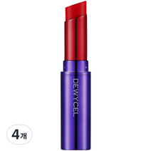 듀이셀 틴투어링 밤 4.5g, 04 퓨어레드, 4개