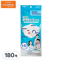 ATEX 대박이네 하이가드 방역마스크 대형 KF94 흰색, 1개입, 180개, 화이트