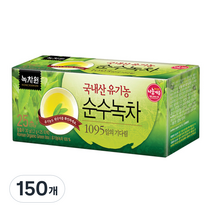 녹차원 국내산 유기농 순수녹차 티백, 1.2g, 25개입, 6개