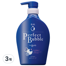 센카 퍼펙트 버블 포 바디 플로럴 플러스 N, 500ml, 3개