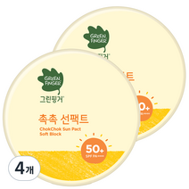 그린핑거 촉촉선팩트 소프트블록, 16g, 4개