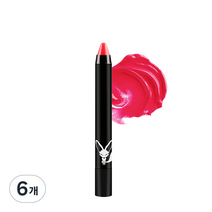 르나르도 립 크레용 2g, T01 트루 레드, 6개