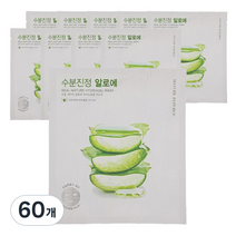 네이처리퍼블릭 리얼 네이처 알로에 하이드로 겔 마스크, 1개입, 60개