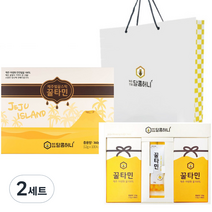 꿀타민 제주벌꿀 스틱 선물세트 8호 12g x 21p + 쇼핑백, 2세트