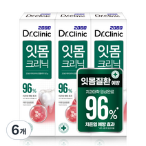 2080 닥터크리닉 잇몸 치약, 6개, 120g