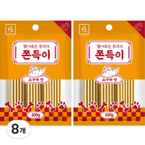 브리더랩 강아지 찢어주는 쫀득이 100g, 고구마맛, 8개