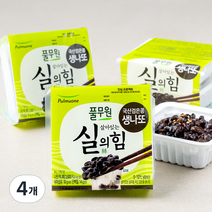 풀무원 살아있는 실의힘 검은콩 생나또, 396g, 4개