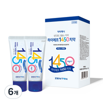 제니튼 닥터제니 하이에프 1450 고불소 치약 2p, 120g, 6개