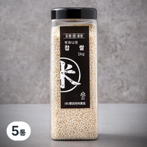 도정공장 씻어나온 찹쌀, 1kg, 5통