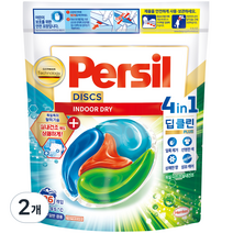 퍼실 디스크 실내건조 세탁 캡슐세제 파우치, 26개입, 2개